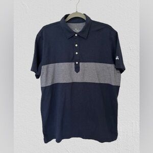 Brooks Brothers Performance Series Men's Polo Shirt Navy Blue/Gray, Sz XL